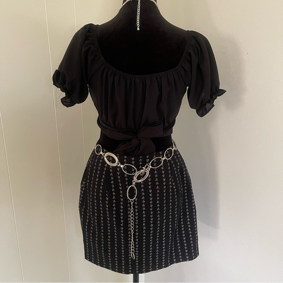 Vintage 90s mini wrap skirt size 7 - Picture 5 of 7